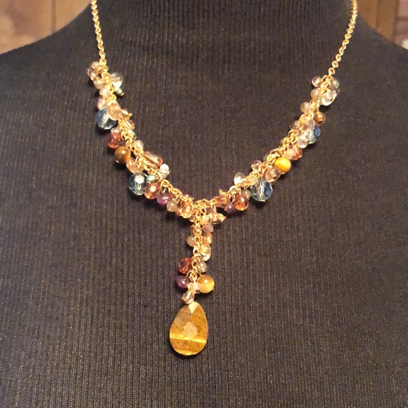 2005 Genuine Tiger’s Eye Necklace & Earring Set by AVON - Picture 4 of 10